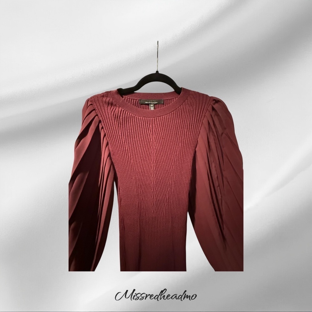 White House Black Market Burgundy Sweater